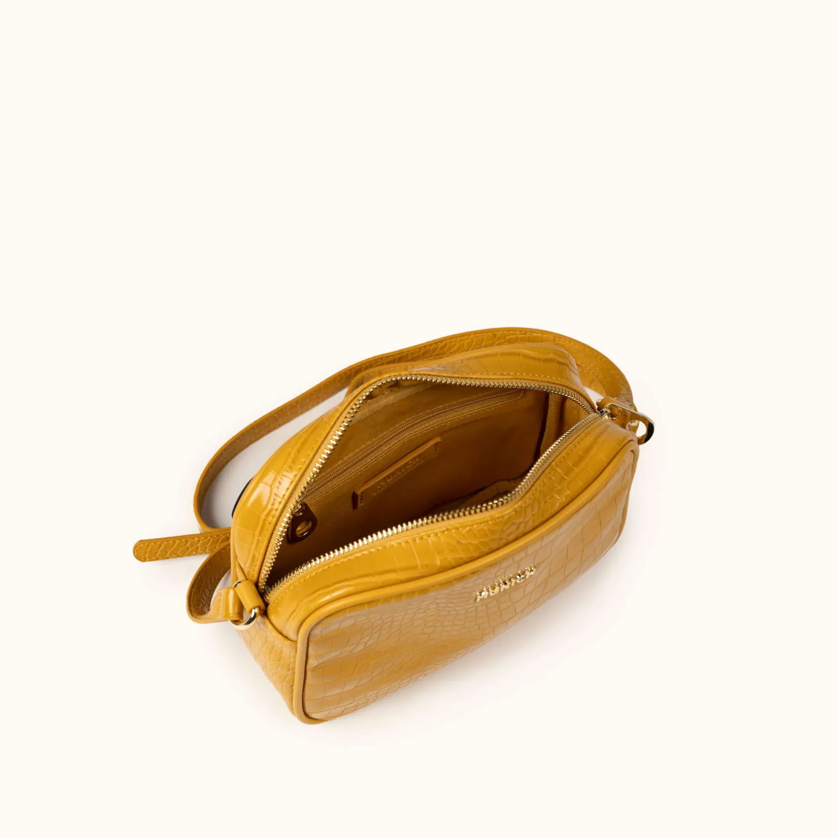 BLOCK CROCO FW25 CROSSBODY CAMERA C/MOUSTARD