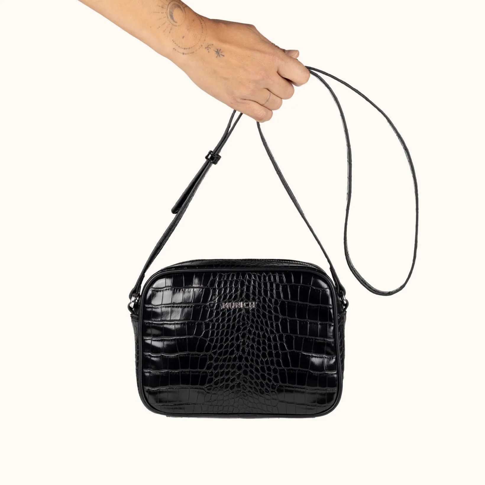 BLOCK CROCO FW25 CROSSBODY CAMERA C/BLACK