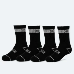 Calcetines MUNICH crew sport de algodón-poliéster-espandex negro