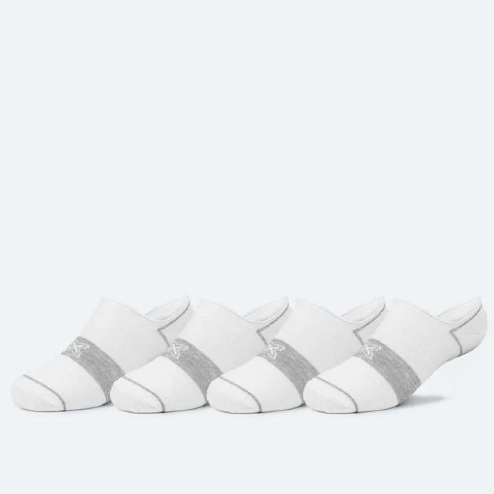 Calcetines MUNICH invisible sport de algodón-poliéster-espandex blanco