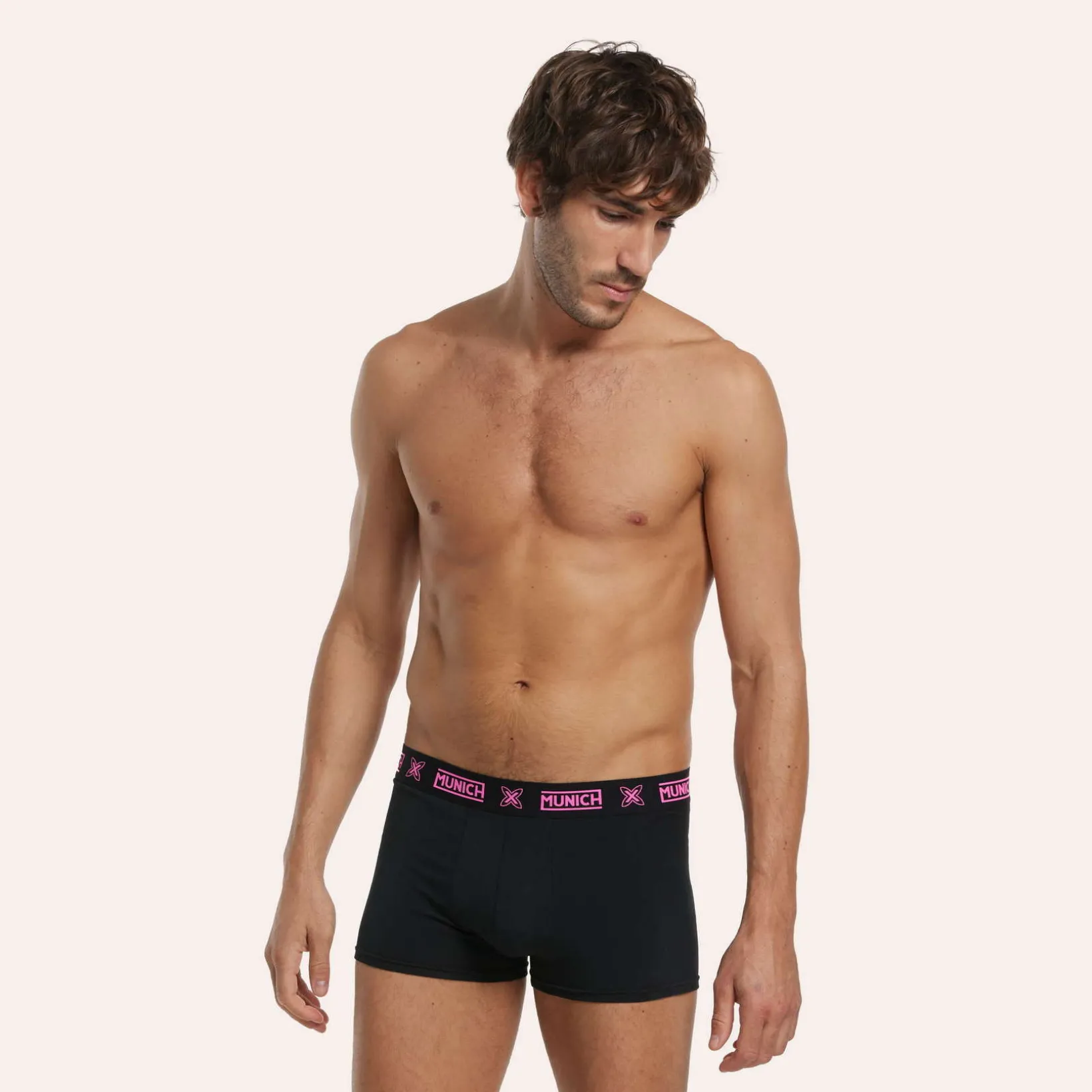 Calzonzillos MUNICH boxer de algodón-eslastano negro