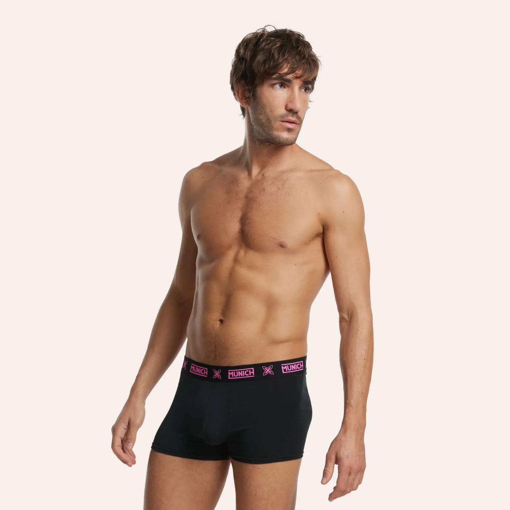 Calzonzillos MUNICH boxer de algodón-eslastano negro