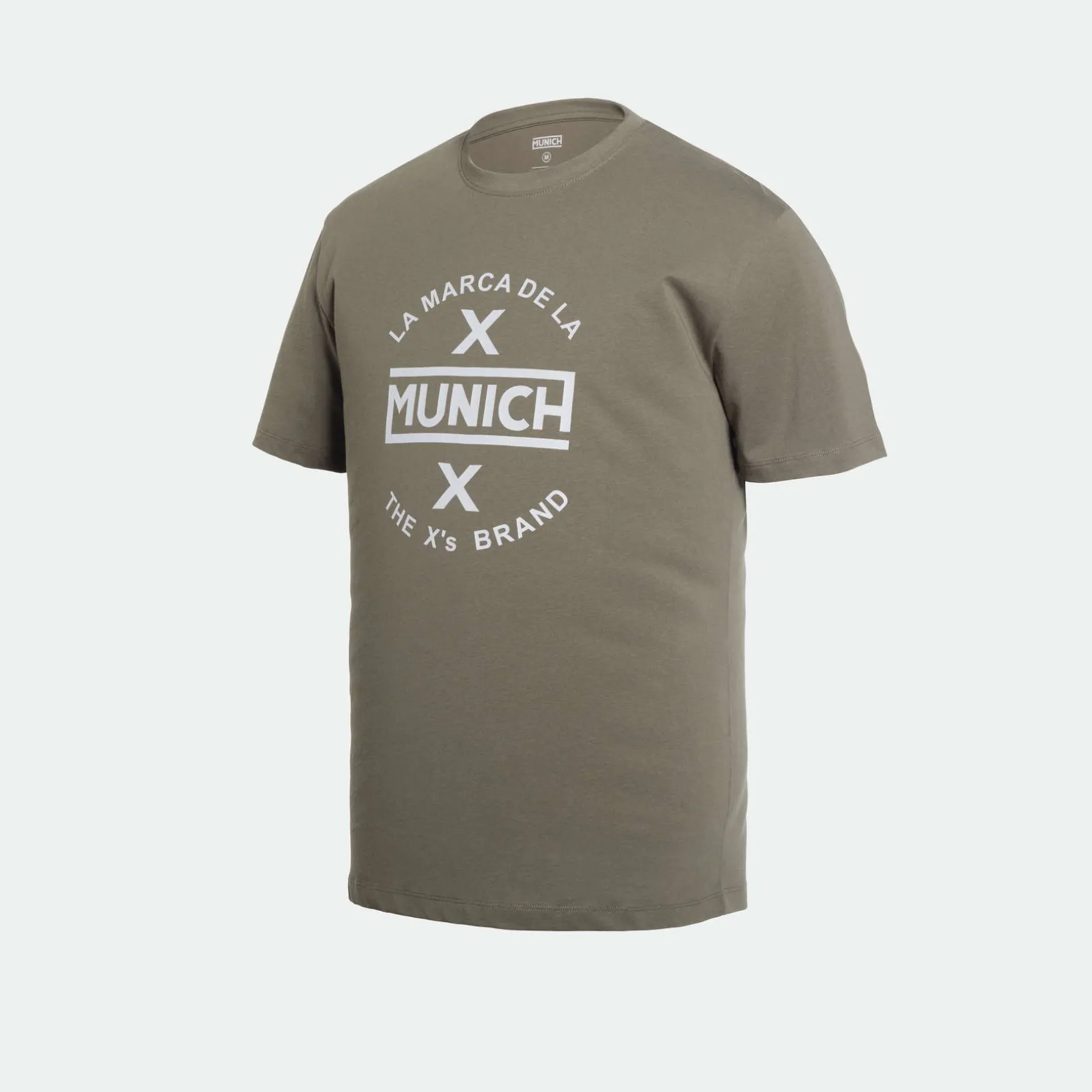 Camiseta MUNICH de algodón khaki