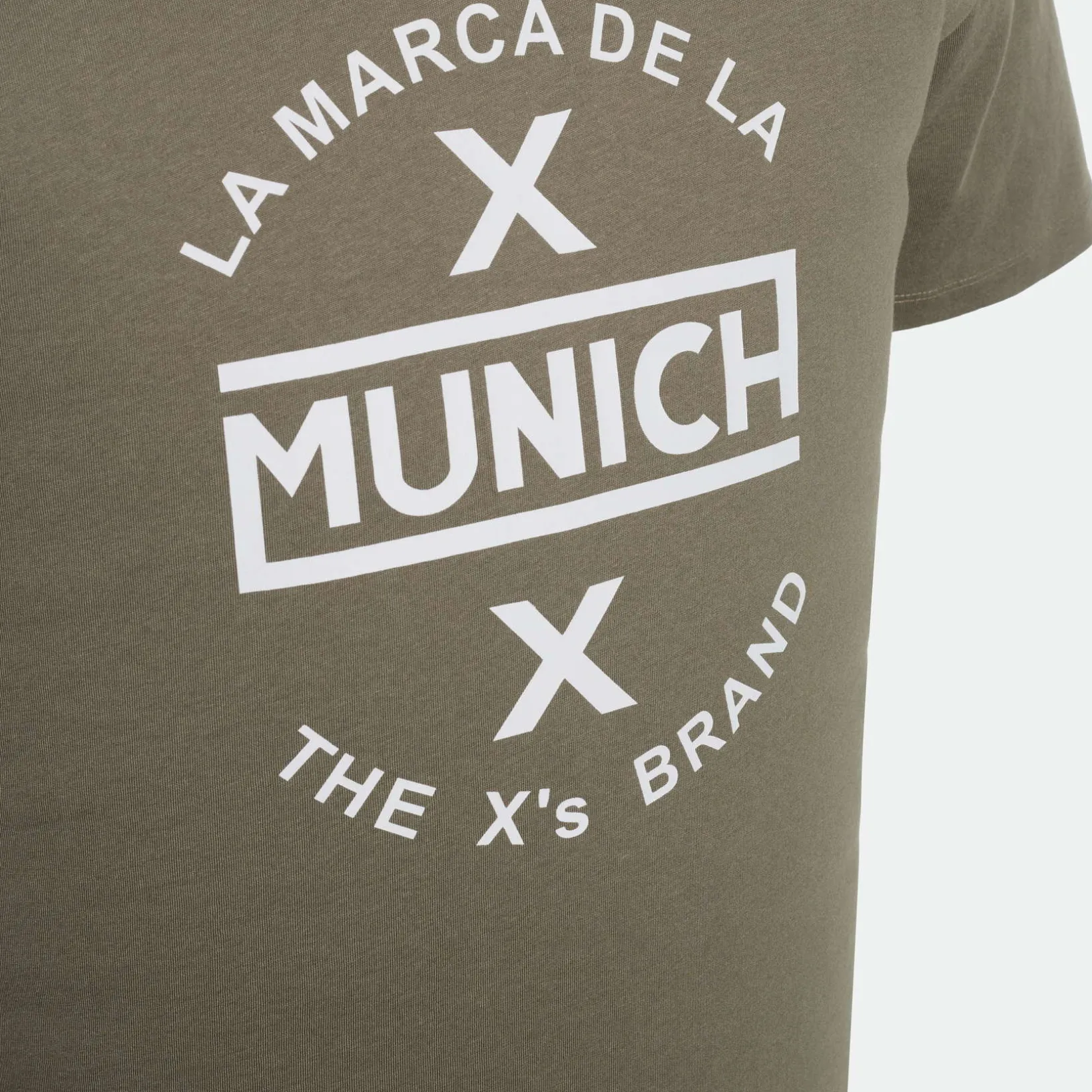 Camiseta MUNICH de algodón khaki