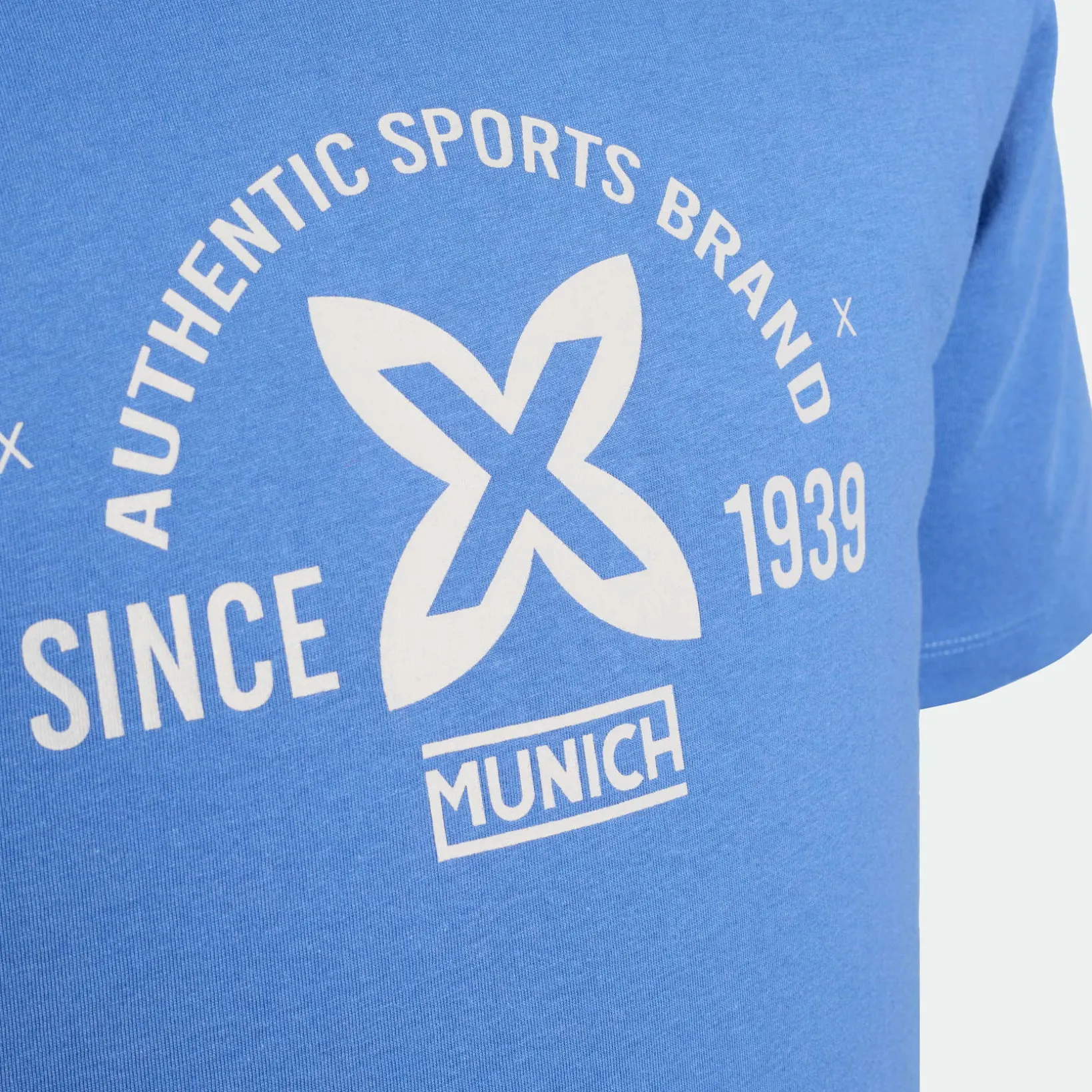 Camiseta MUNICH de algodón celeste