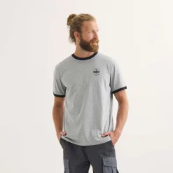 Camiseta MUNICH Goal lifestyle hombre de algodón-viscosa gris
