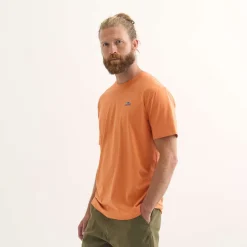 Camiseta MUNICH Heritage lifestyle hombre de algodón orgánico naranja