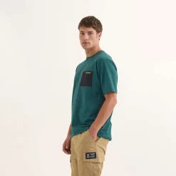 Camiseta MUNICH Ride streetwear hombre de algodón orgánico verde