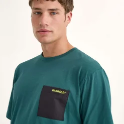 Camiseta MUNICH Ride streetwear hombre de algodón orgánico verde