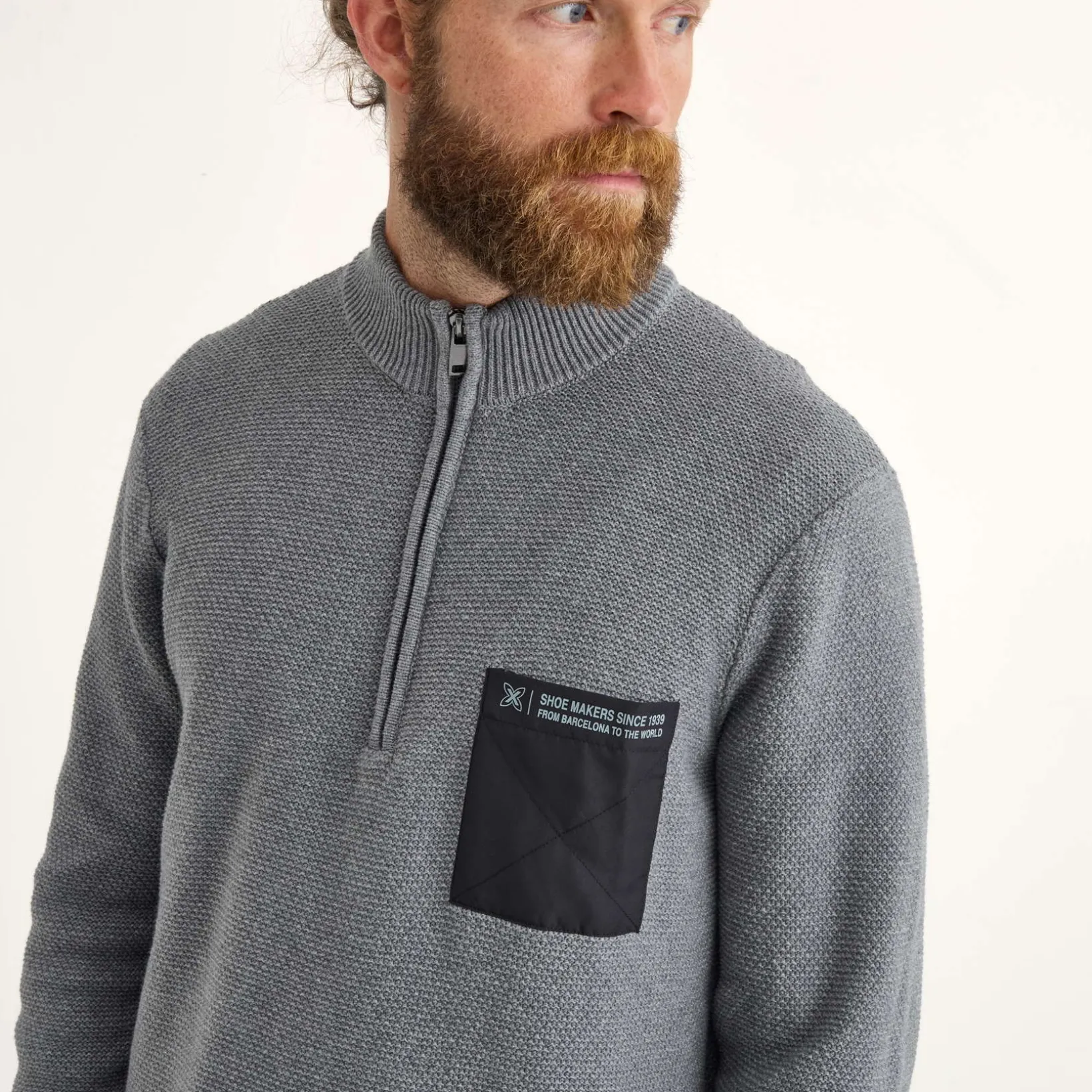 Jersey MUNICH Roma lifestyle hombre de algodón-poliéster gris