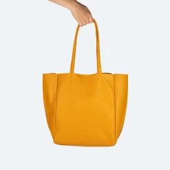 LOFT WOMAN SHOPPER MOUTARD