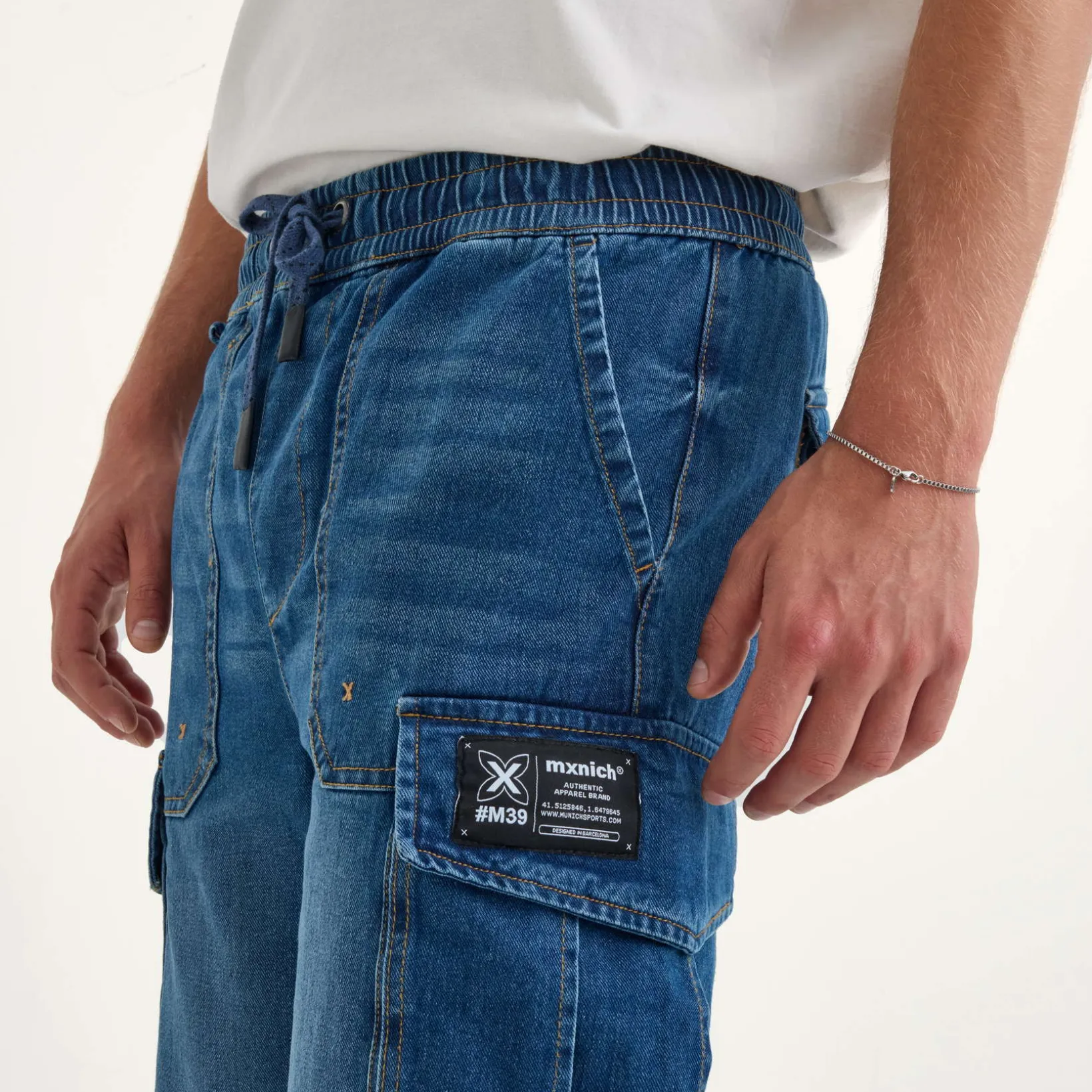 Pantalón cargo MUNICH lifesyle hombre de algodón denim
