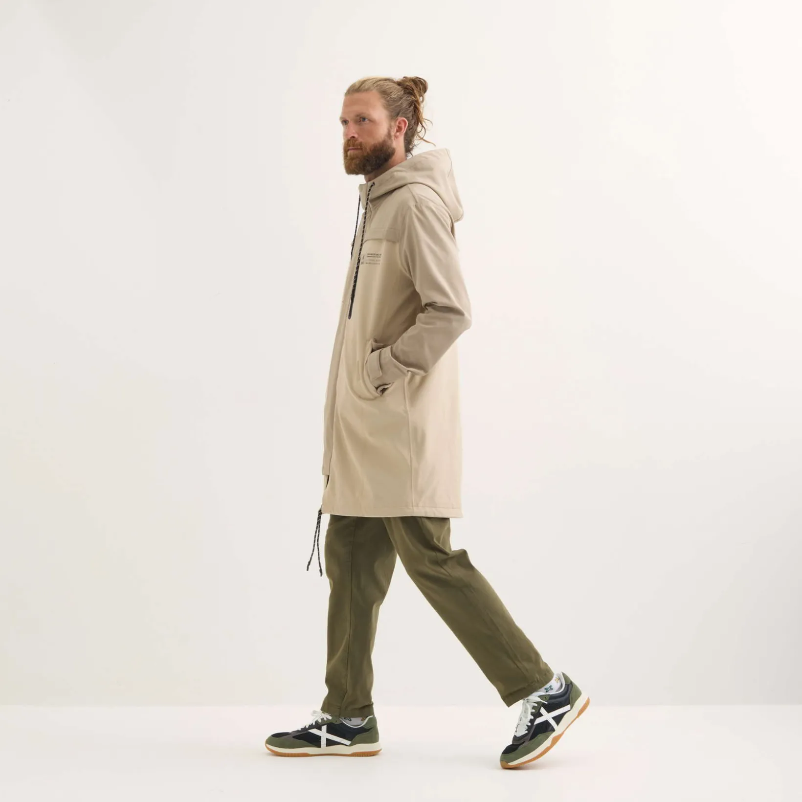 Parka MUNICH Rain lifestyle impermeable hombre de poliéster camel