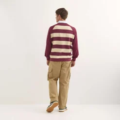 Polo MUNICH Stanford streetwear hombre de algodón orgánico burdeos