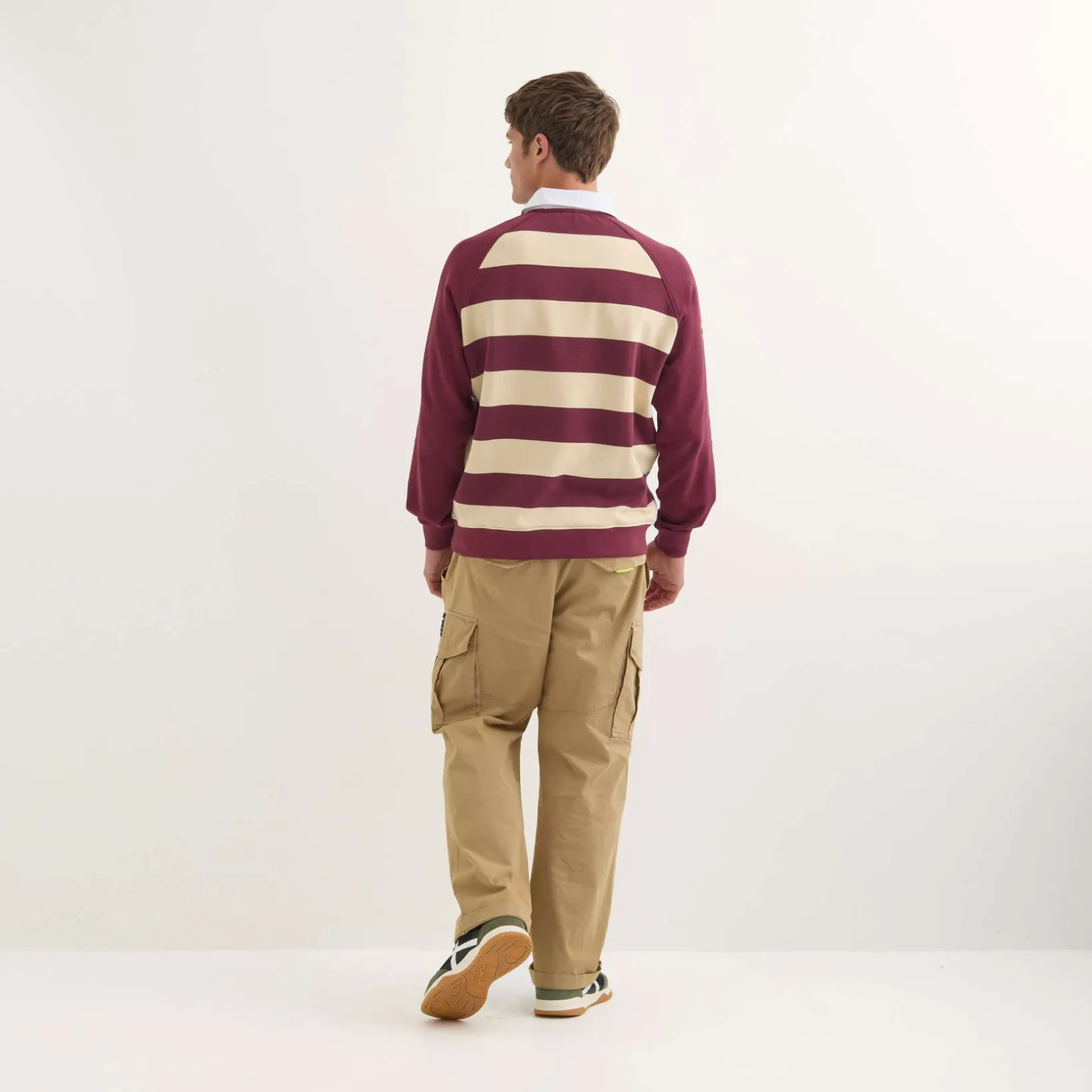 Polo MUNICH Stanford streetwear hombre de algodón orgánico burdeos