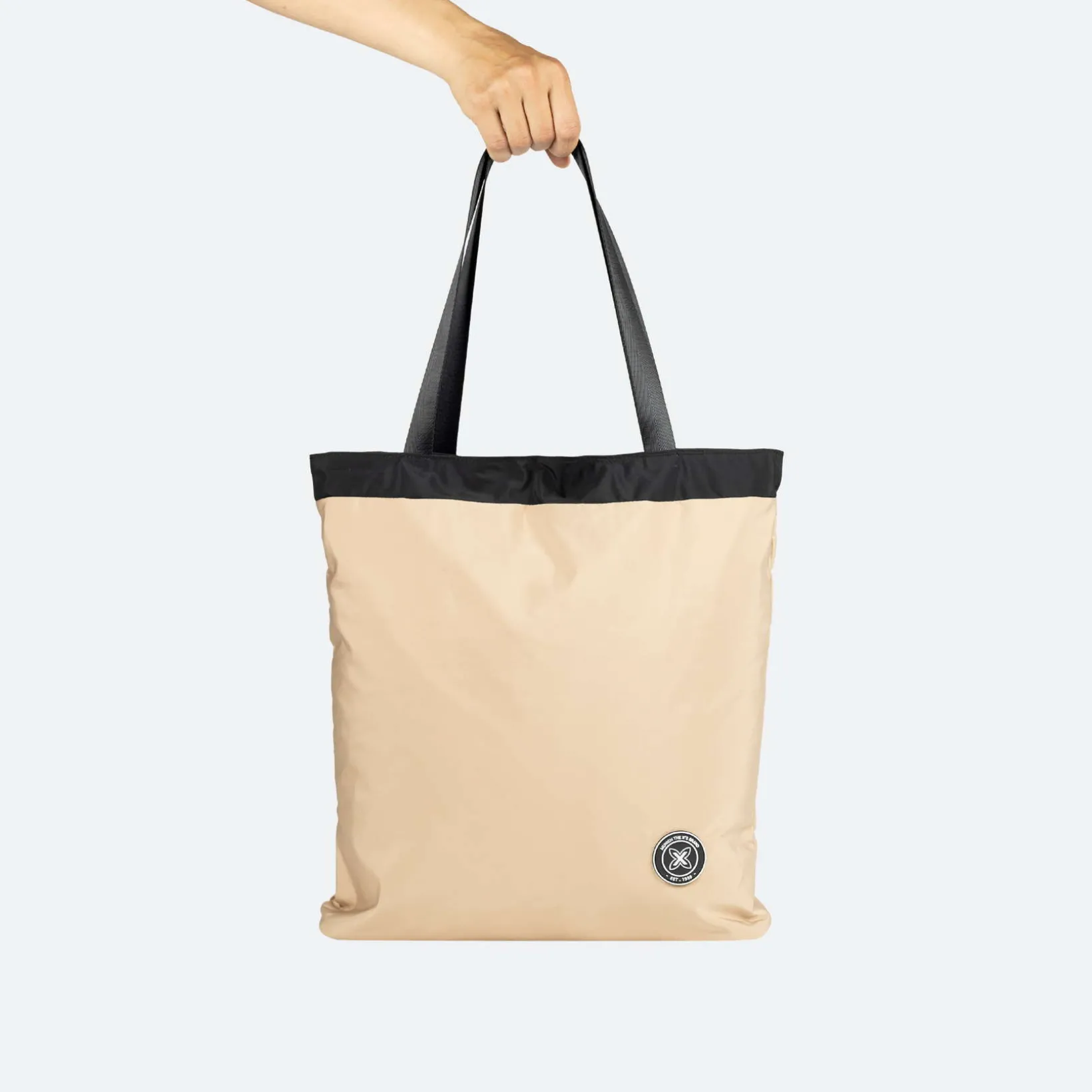 SHALLOW TOTE BACKPACK C/BEIGE