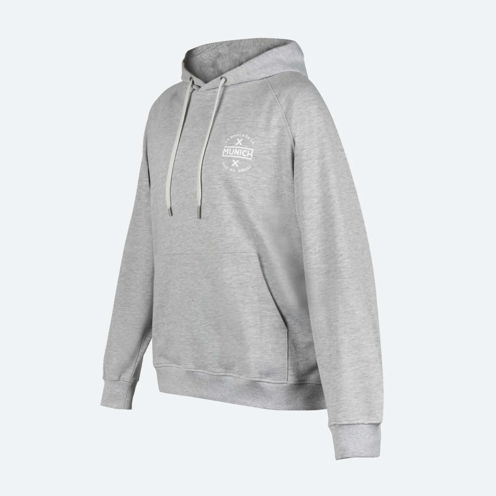 Sudadera con capucha MUNICH Classic de algodón gris