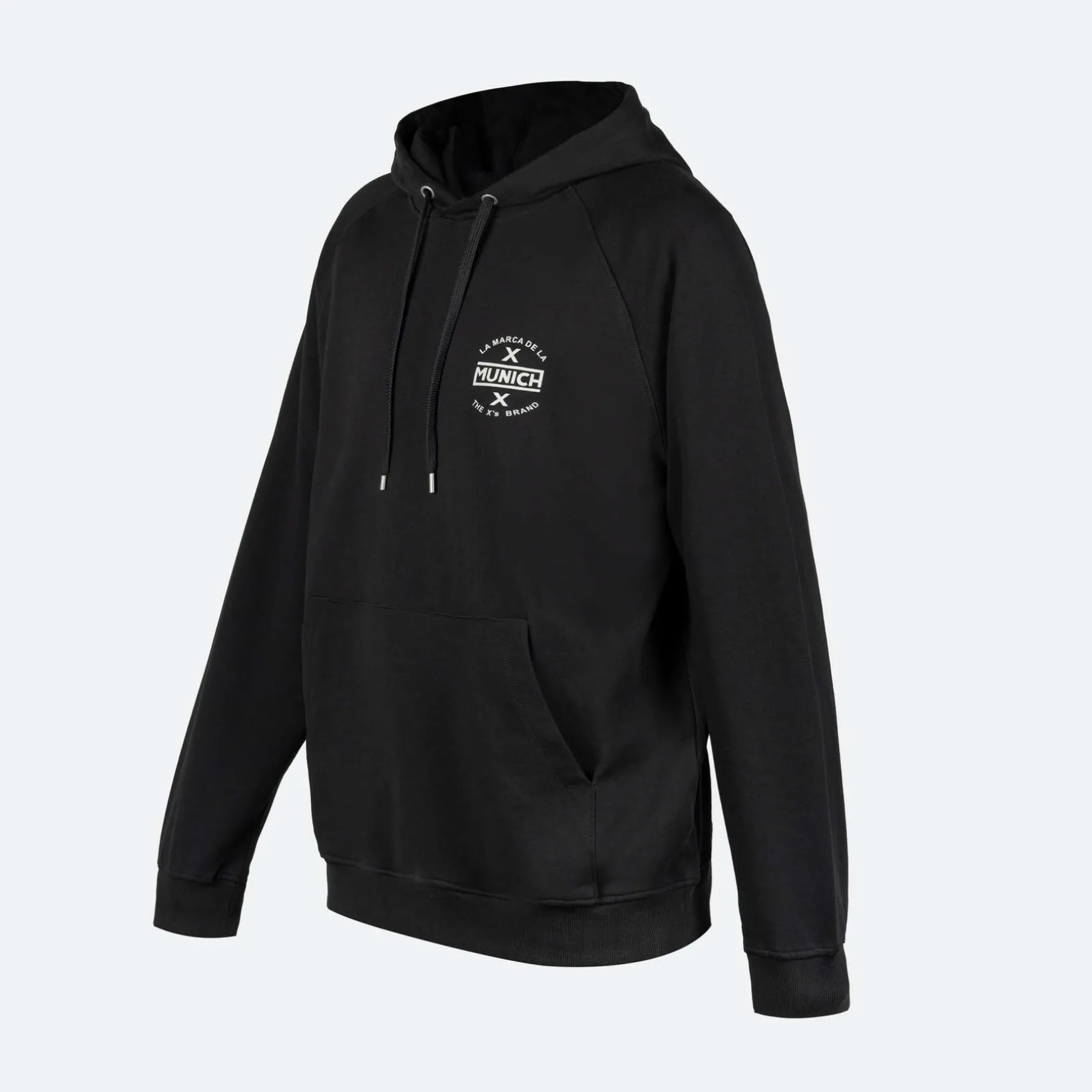Sudadera con capucha MUNICH Classic de algodón negro