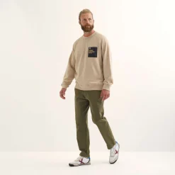 Sudadera MUNICH Revival lifestyle hombre de algodón orgánico camel
